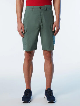 North Sails - Men's Eco-Poplin Cargo Shorts - Herre - Military Green