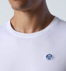 North Sails - Men's T-shirt With Felt Patch - Herre - White