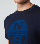 North Sails - Men's T-shirt med Maxi Logo - Herre - Navy