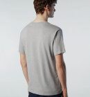 North Sails - Men's T-shirt With Chest Print - Herre - Grey Melange