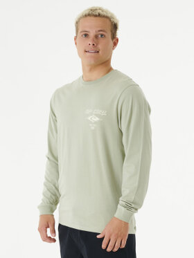 Rip Curl - Men's Fade Out Icon Long Sleeve T-shirt - Herre - Sage