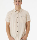 Rip Curl - Men's Washed Short Sleeve Skjorte - Herre - Bone