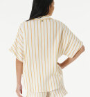 Rip Curl - Women's Premium Surf Stripe Short Sleeve Skjorte - Dame - Gold
