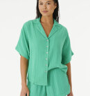 Rip Curl - Women's Premium Surf Short Sleeve Skjorte - Dame - Green