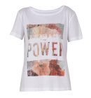 Blue Sportswear - Joe Print T-shirt - Dame - White/Rose