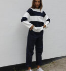 Blue Sportswear - Bess Striped Strik Bluse - Dame - Deep Navy/Ecru