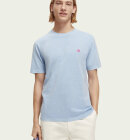 Scotch & Soda - Men's Regular Fit Garment Dyed T-shirt - Herre - Sea Blue