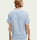Scotch & Soda - Men's Regular Fit Garment Dyed T-shirt - Herre - Sea Blue