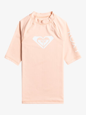 Roxy - Kids Whole Hearted Short Sleeve UV/Rash Guard - Børn - Tropical Peach