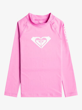 Roxy - Kids Whole Hearted Long Sleeve UV/Rash Guard - Børn - Cyclamen