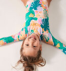 Roxy - Kids Paradisiac Island Long Sleeve Rash Guard Badedragt - Børn - Mint Tropical Trails