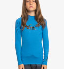 Quiksilver - Kid's All Time Long Sleeve UV trøje - Børn - Snorkel Blue