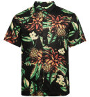 Superdry - Men's Kortærmet Hawaii Skjorte - Herre - Black Pineapples