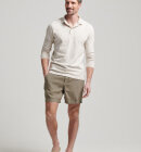 Superdry - Men's Overfarvede Shorts i Hør - Herre - Washed Khaki