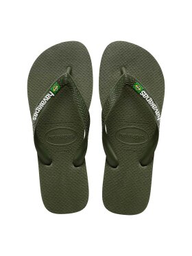 Havaianas - Brasil Logo Klipklapper - Unisex - Moss