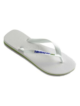 Havaianas - Brasil Logo Klipklapper - Unisex - White