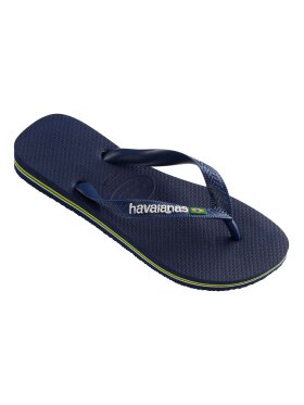 Havaianas - Brasil Logo Klipklapper - Unisex - Navy Blue