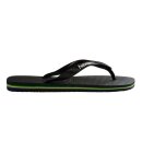 Havaianas - Brasil Logo Klipklapper - Unisex - Black/Black