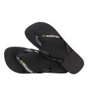 Havaianas - Brasil Logo Klipklapper - Unisex - Black/Black