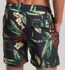 Superdry - Men's Vintage Hawaiian Badeshorts - Herre - Black Pineapples