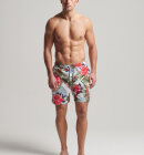 Superdry - Men's Vintage Hawaiian Badeshorts - Herre - Optimic Banana Leaf