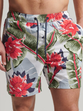 Superdry - Men's Vintage Hawaiian Badeshorts - Herre - Optimic Banana Leaf