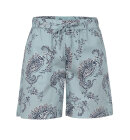 Blue Sportswear - Chloe Long Shorts - Dame - Paisley Aqua