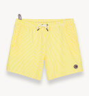 Colmar - Men's Striped Badebukser - Herre - Lemon/White