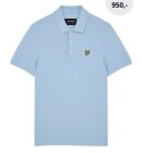 Lyle & Scott - Men's Plain Polo Shirt - Herre - Light Blue