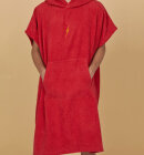 Lightning Bolt - Red Bolt Poncho - Unisex - Chinese Red