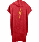 Lightning Bolt - Red Bolt Poncho - Unisex - Chinese Red