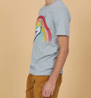 Lightning Bolt - Men's Rainbow T-shirt - Herre - Dark Grey Melange