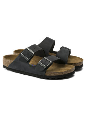 Birkenstock - Arizona Nubuklæder Sandaler - Unisex - Black - Normal