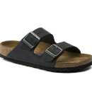 Birkenstock - Arizona Nubuklæder Sandaler - Unisex - Black - Normal