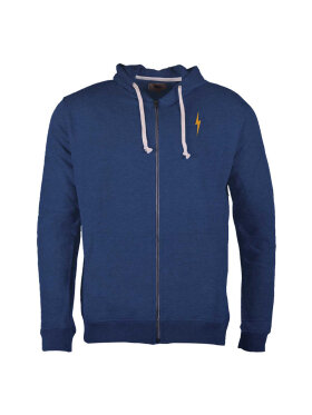 Lightning Bolt - Men's Essential Fleece Zip Hoodie - Herre - Dress Blue