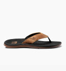 Reef - Men's Santa Ana Leather Klipklapper - Black And Tan