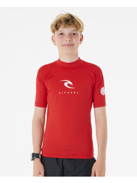 Rip Curl - Kids Corps Kortærmet Rash UV T-shirt - Børn (8 - 16 år) - Red