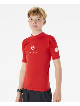 Rip Curl - Kids Corps Kortærmet Rash UV T-shirt - Børn (8 - 16 år) - Red