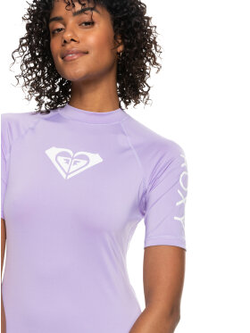 Roxy - Women's Whole Hearted Short Sleeve UV/Rash Guard - Dame - Purple Rose