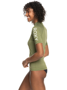 Roxy - Women's Whole Hearted Short Sleeve UV/Rash Guard - Dame - Loden Green