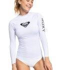 Roxy - Women's Whole Hearted Long Sleeve UV trøje/Rash Guard - Dame - White