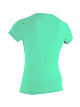 O'Neill - Women's Basic Skins Kortærmet Rashguard - Dame - Light Aqua