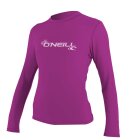 O'Neill - Women's Basic Skins Langærmet Rashguard - Dame - Fox Pink