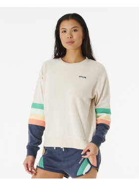 Rip Curl - Women's Surfbreak Crew-neck Sweater - Dame - Oatmeal Marl Rip Curl - Women's Surfbreak Crew-neck Sweater - Dame - Oatmeal Marl