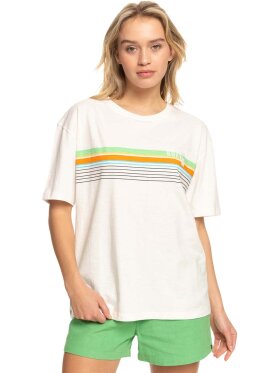 Roxy - Women's Vibrations Beach T-shirt - Dame - Snow White 