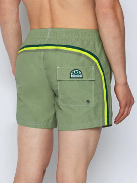 Sundek - Men's Iconic Stretch Waist Badeshorts - Herre - Green Dust