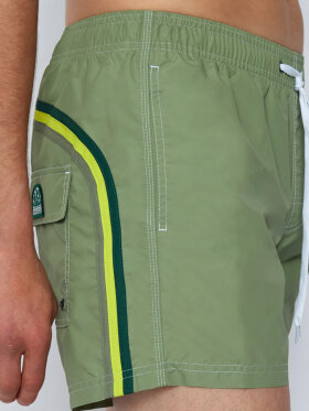 Sundek - Men's Iconic Stretch Waist Badeshorts - Herre - Green Dust