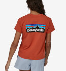 Patagonia - Women's P-6 Logo Responsibiliti T-shirt - Dame - Quartz Coral