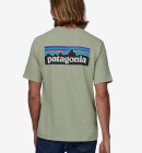 Patagonia - Men's P-6 Logo Responsibili T-shirt - Herre - Salvia Green