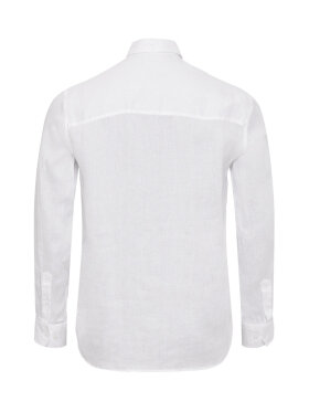 Sea Ranch - Men's Hyeres Langærmet Hørskjorte - Herre - White